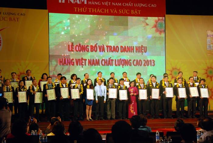 Các doanh nghiệp được vinh danh Hàng Việt Nam Chất Lượng cao